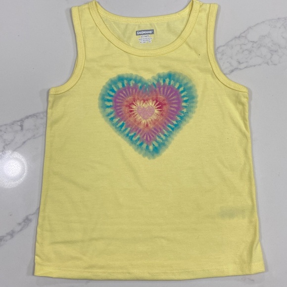 Garanimals Other - Yellow tank top tie dye hearts
